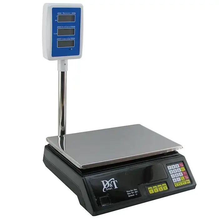 Ваги торгові Domotec DT-5053 50кг з гусаком весы торговые электронные
