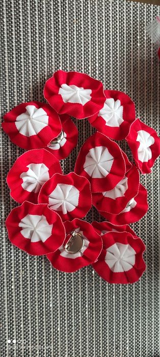 NOWA-Kokarda Narodowa-Kokarda Polska-Rozeta biało-czerwona-Kotylion