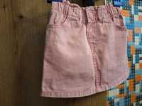 Spódniczka jeansowa dla dziewczynki Sinsay rozmiar 116 różowa