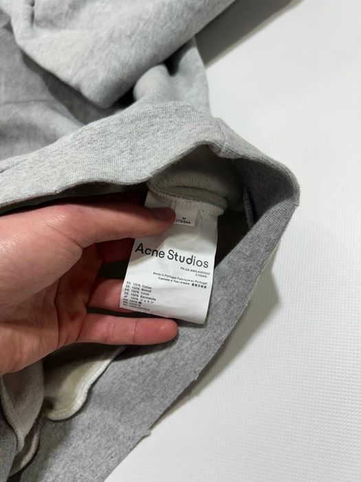 Худи Acne Studios 1996 Stockholm Logo grey Hoodie