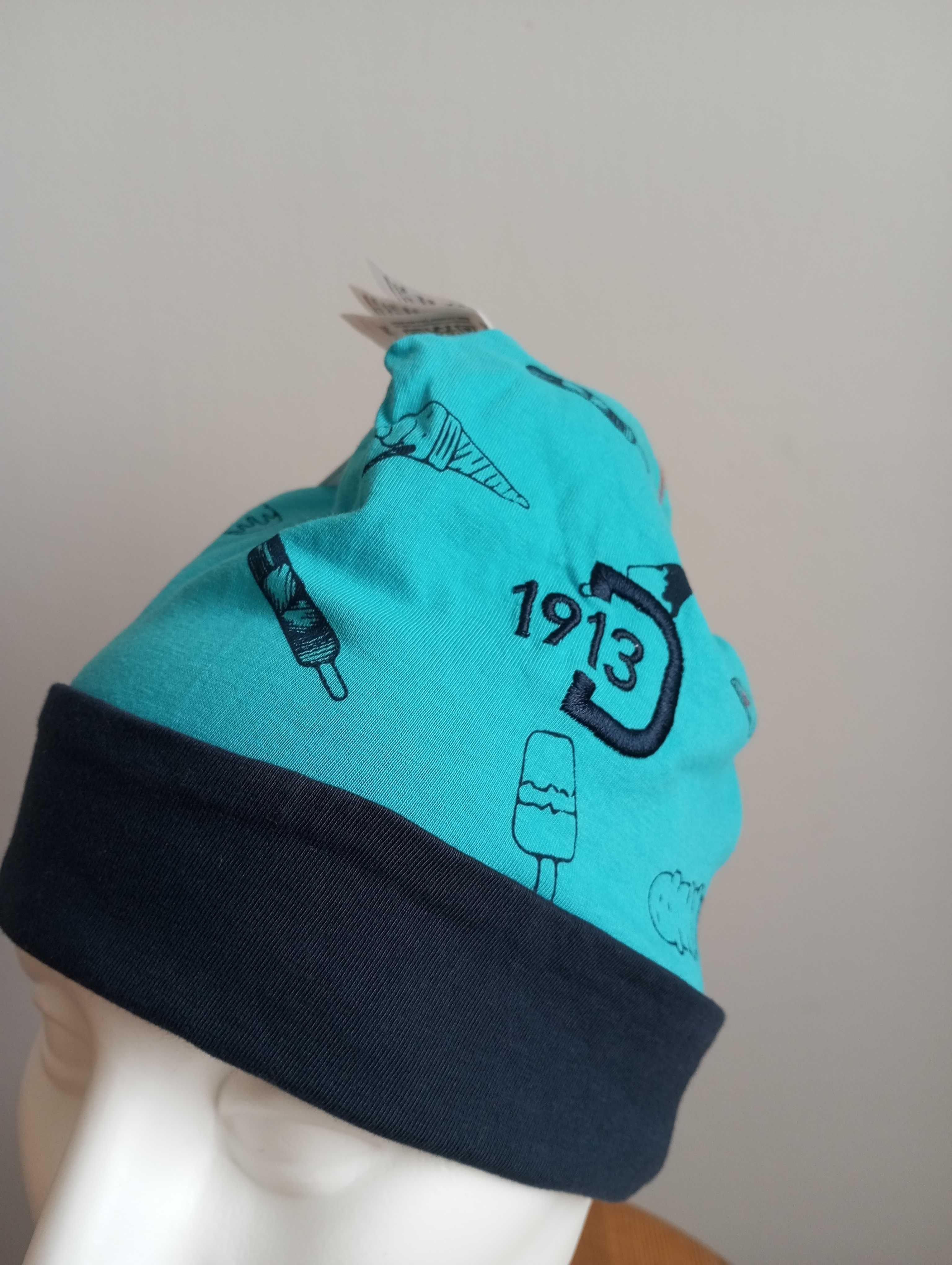 Czapka dwustronna z bawełny Didriksons Beanie rozm.uniwersalny