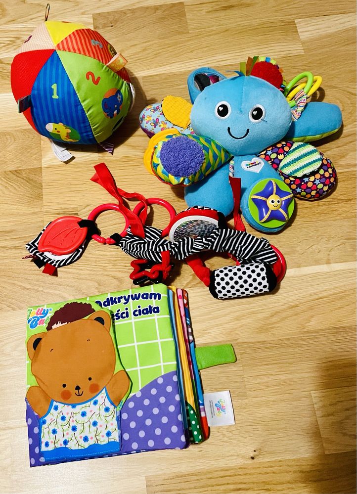Zabawki niemowlece, kontrastowe,sensoryczne