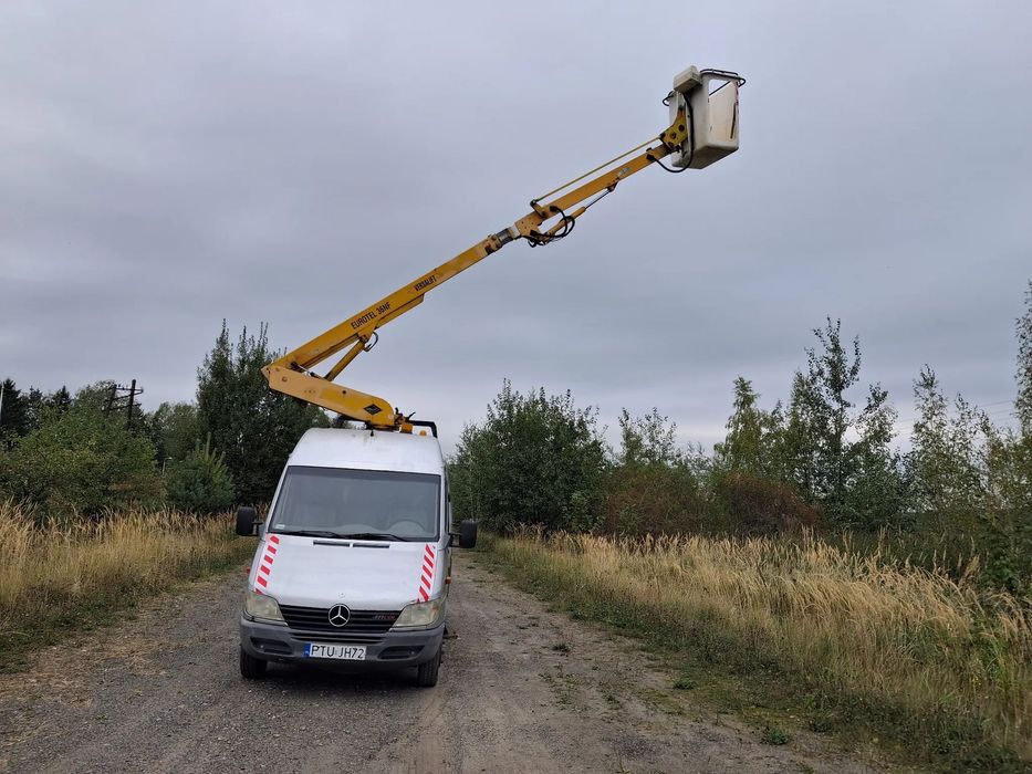 Mercedes-Benz Sprinter  Podnośnik koszowy, zwyżka 13m, stan bdb, aktualne badanie do 30.09
