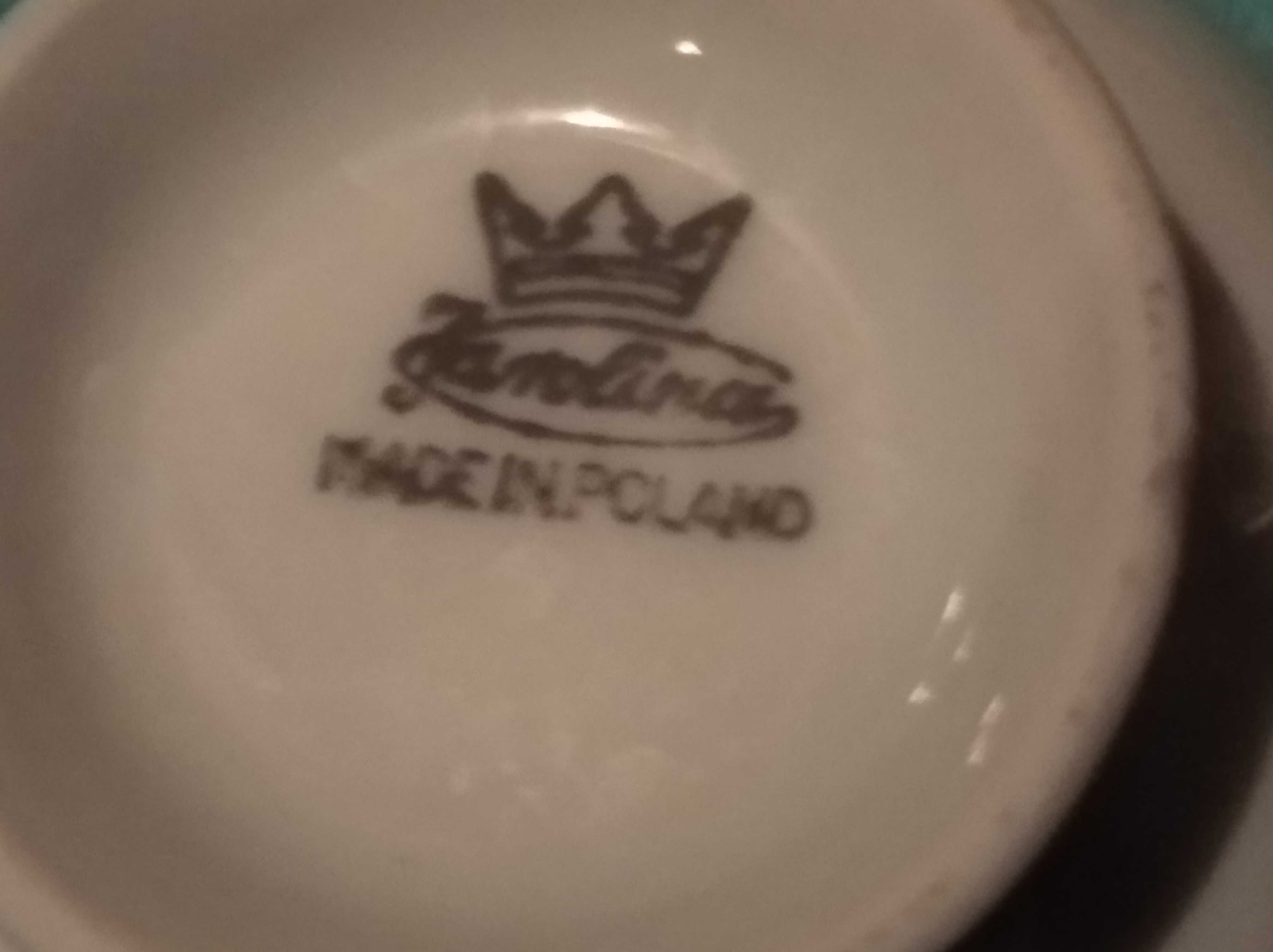 Porcelana z Włocławka Komplet filiżanek do kawy PRL