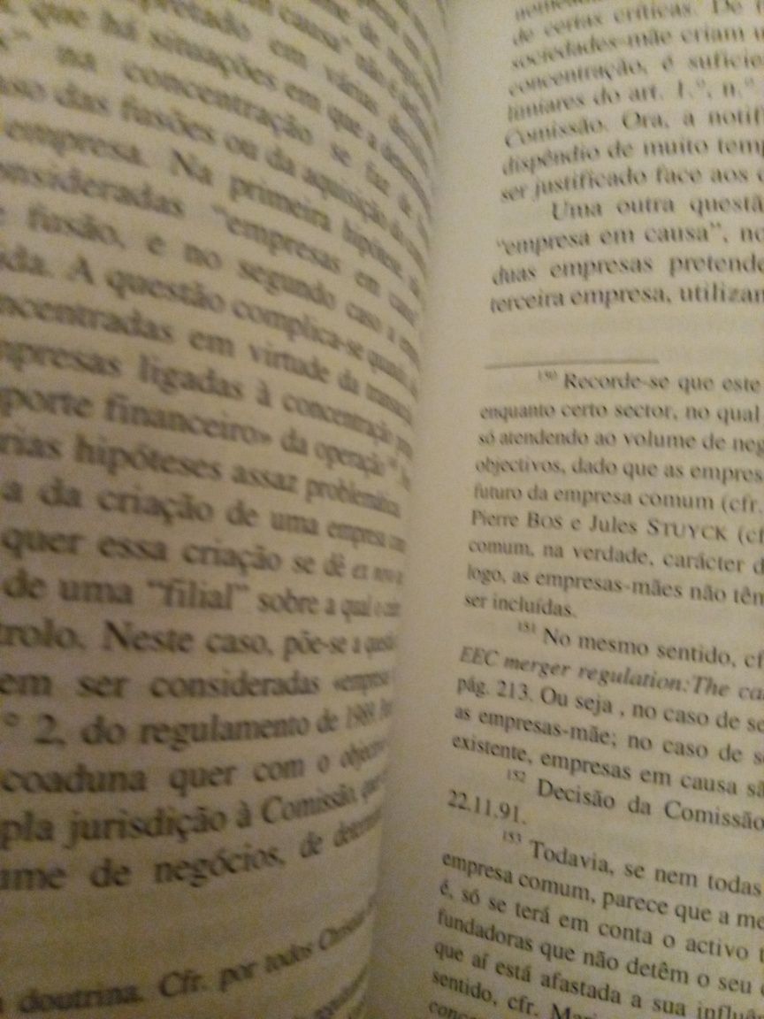 O Controlo das concentrações de Empresas no Dto Comunitário da Concorr