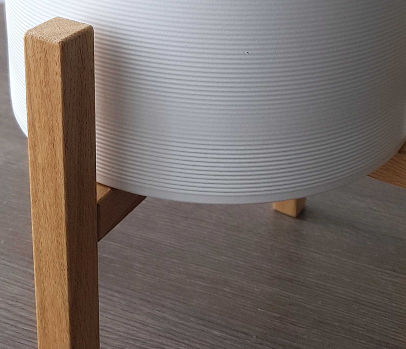 Stojak pod doniczkę Kwietnik drewniany dąb natural 25/h30