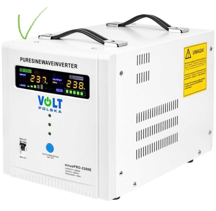 Перетворювач напругт SINUS PRO 2200 E 12v ДБЖ Volt Polska безперебійне