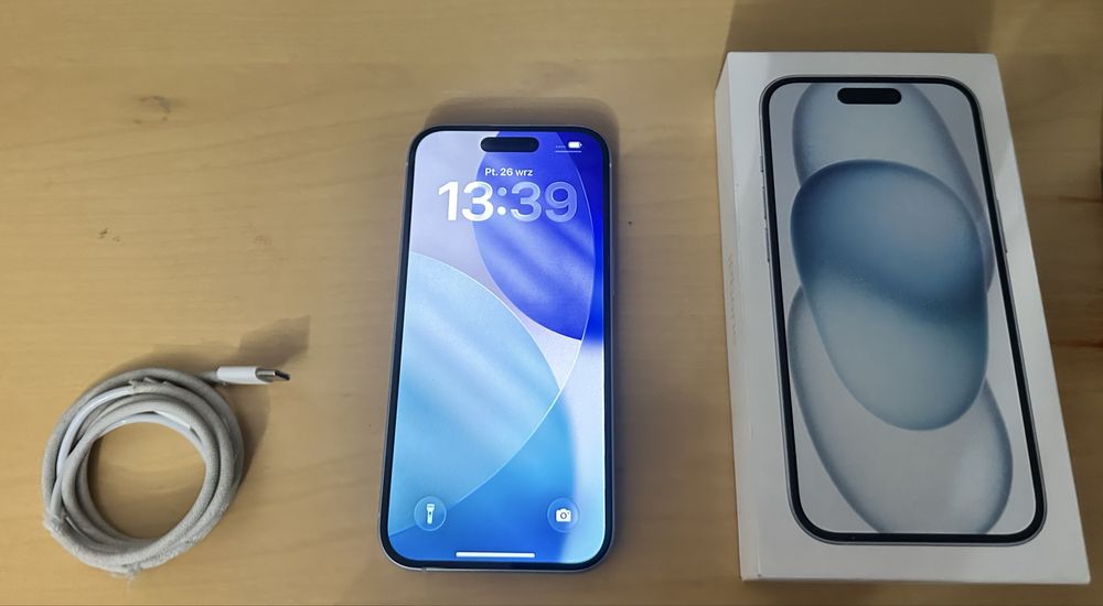 iPhone 15 128GB Blue – idealny stan