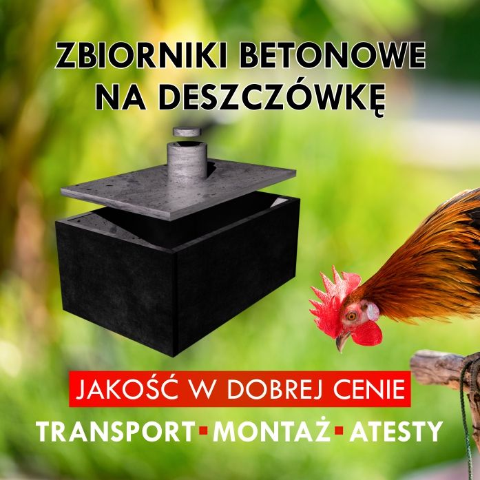 Zbiornik betonowy na deszczówkę PROGRAM 5000zł + Szambo betonowe