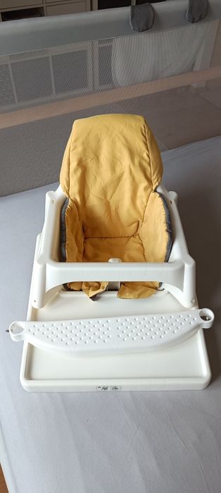Krzesełko do karmienia Ikea Antilop + podnóżek i pokrowiec na krzesło