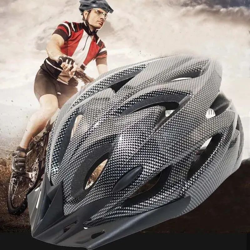 Велосипедный шлем для взрослых под карбон