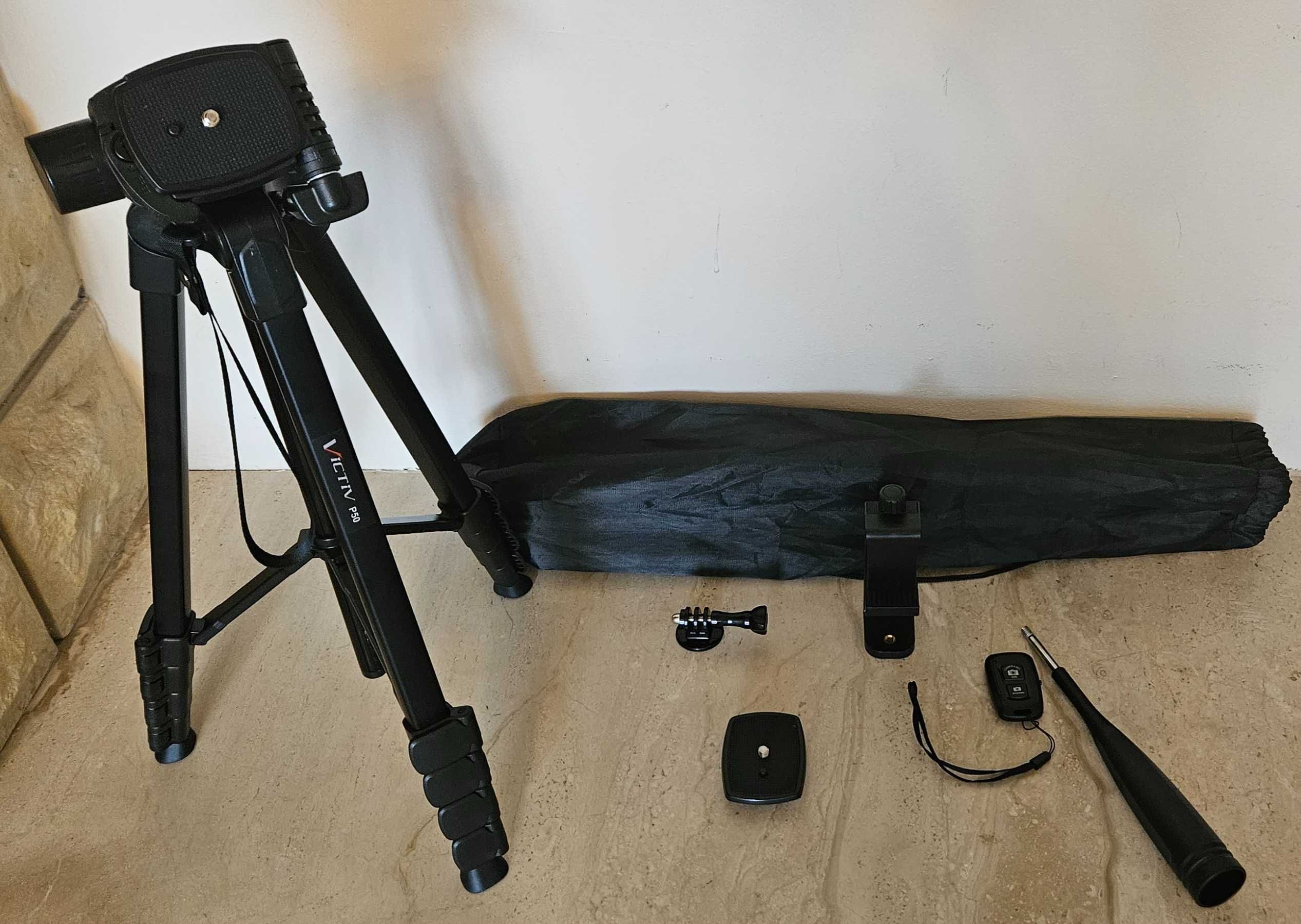 Tripod VICTIV P50 Aluminiowy Statyw do telefonu, aparatu, 172 cm