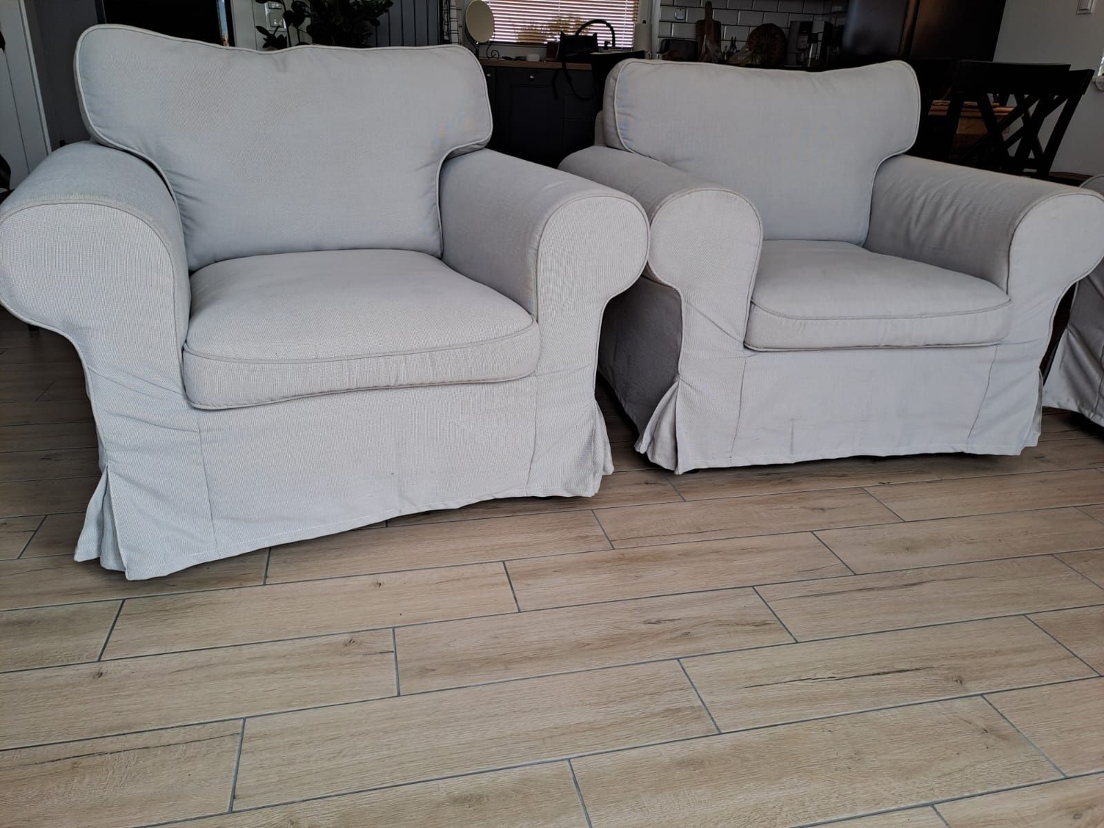 Sofa 3-osobowa Ektop Ikea plus 2 fotele