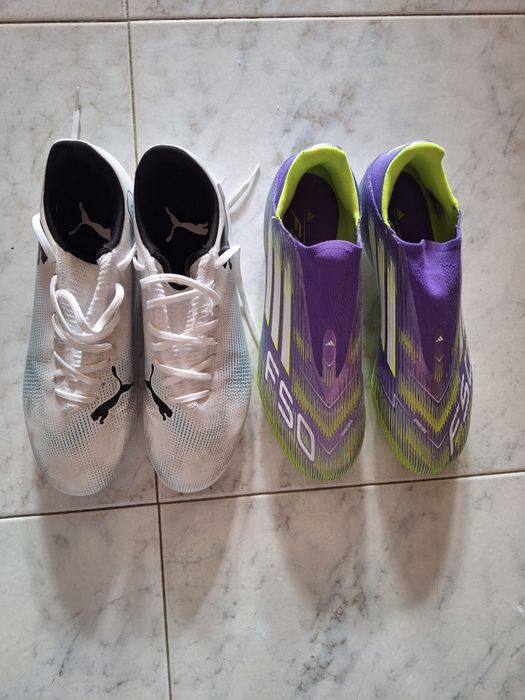 Chuteiras sintético Adidas 42 2/3 & Puma 42
