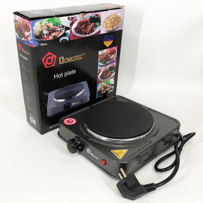 Електроплита настільна DOMOTEC, электро плита. Плитка електрична 1000W