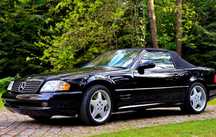 Mercedes-Benz SL SL500 silnik M113 jasny środek, wypieszczony