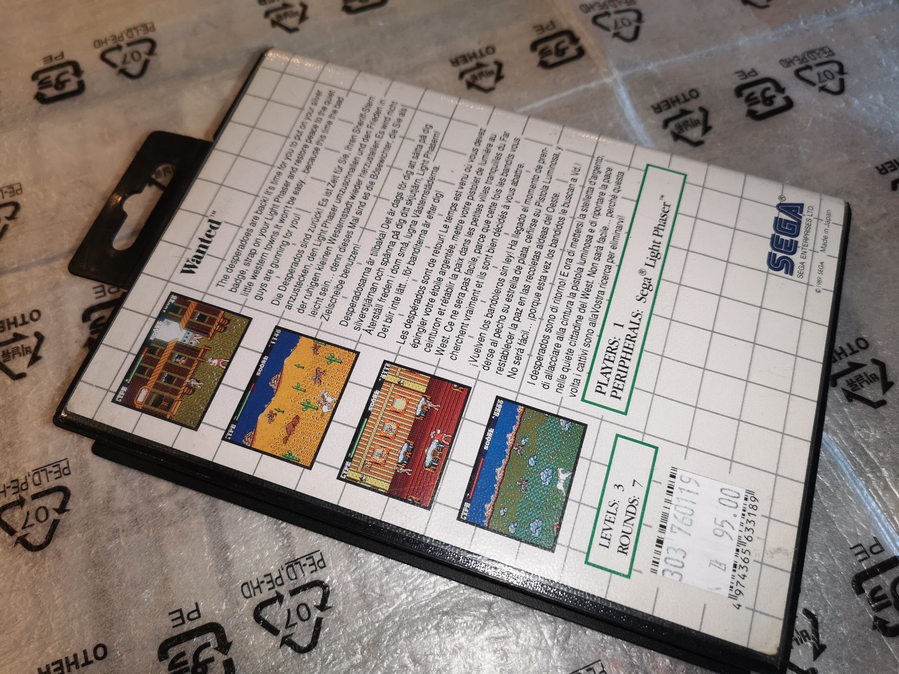 Wanted SEGA MASTER SYSTEM gra (w pudełku) testowana
