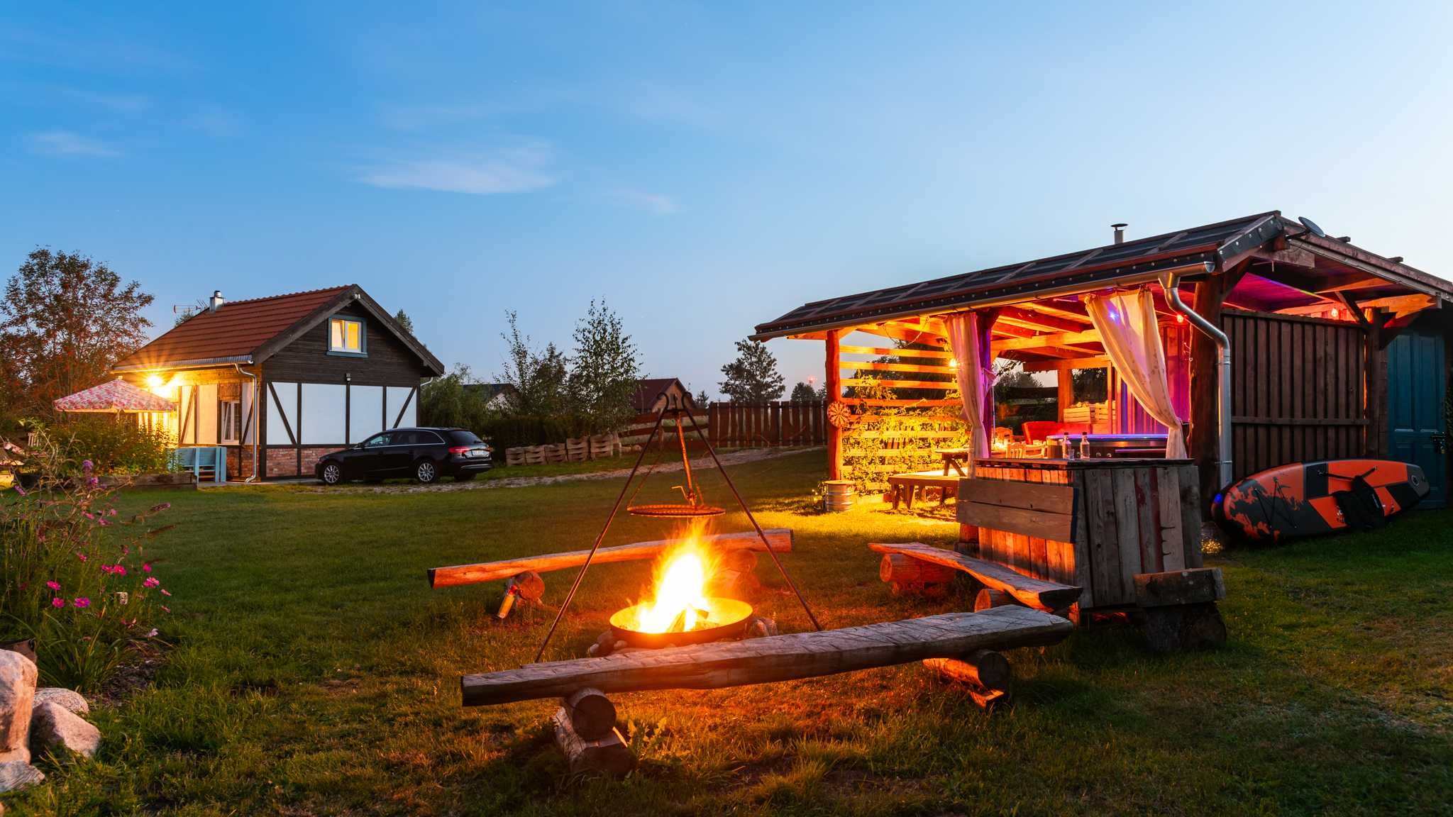 Balia, sauna, J.Narie "Nad Stawem Bogaczewo" ceny od300zł.