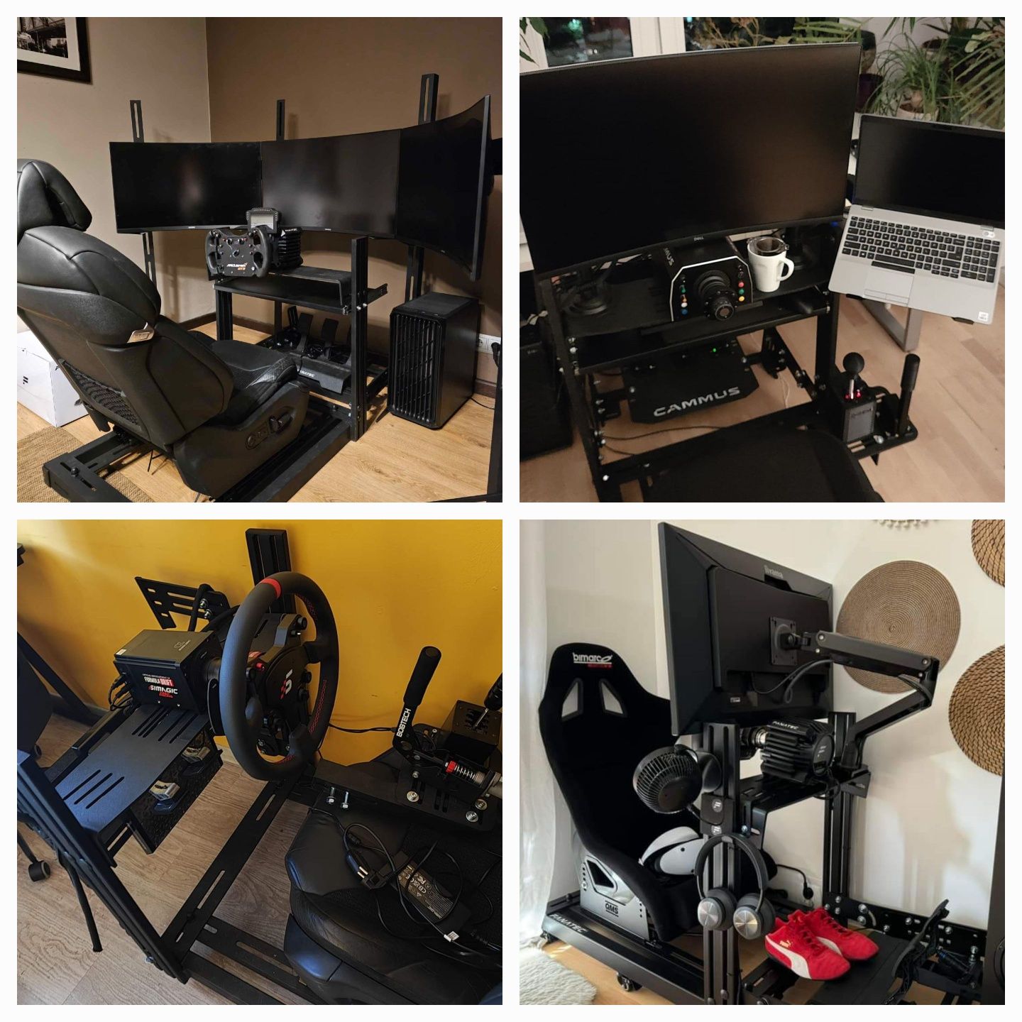 Stelaż do Simracingu, sim rig do Direct Drive, Fanatec, Moza, Simagic