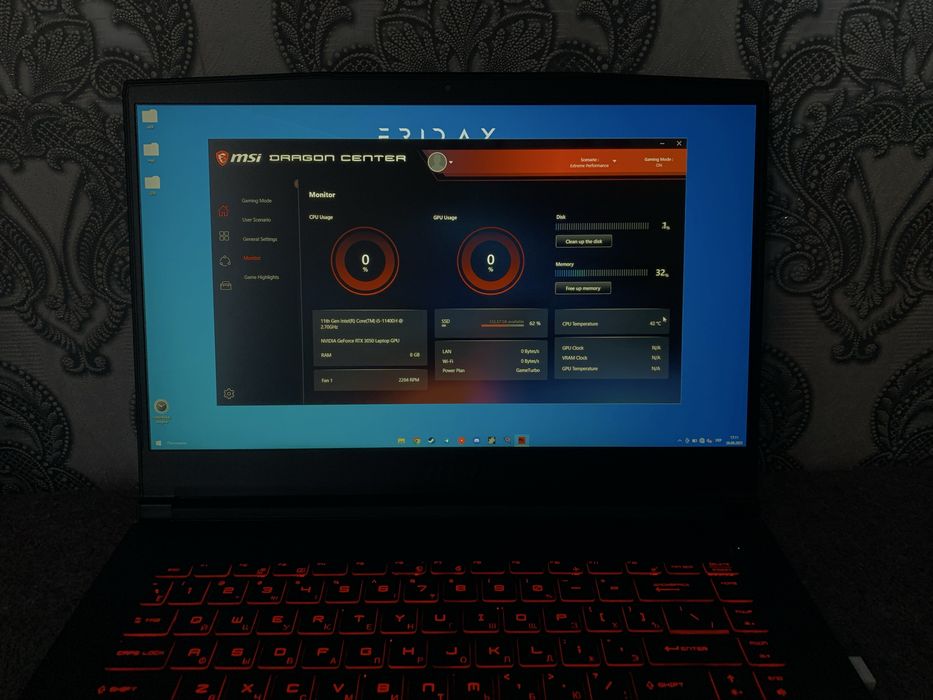 Ігровий ноутбук MSI GF63 (i5-11400H + RTX 3050)