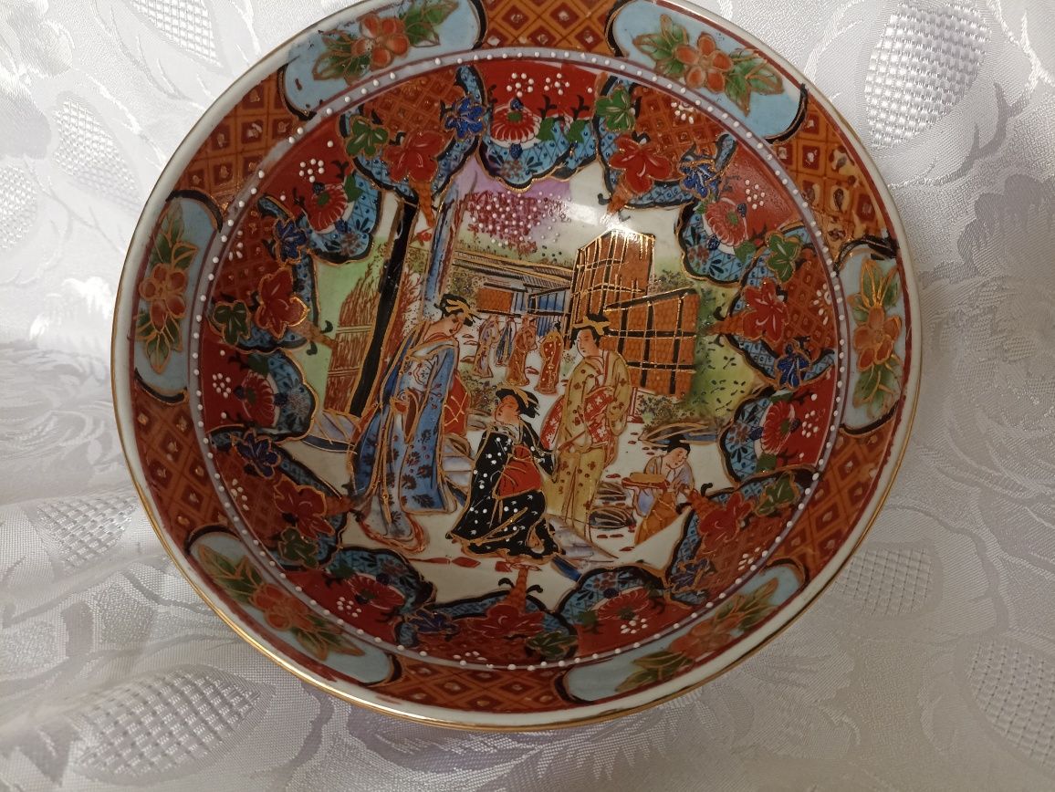 Miska ozdobna,owocarka,porcelana chińska ręcznie malowana