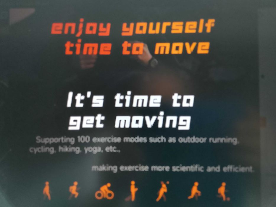 Piękny nowy smartwatch bateria 800 mAh obudowa stop branzoleta srebrny