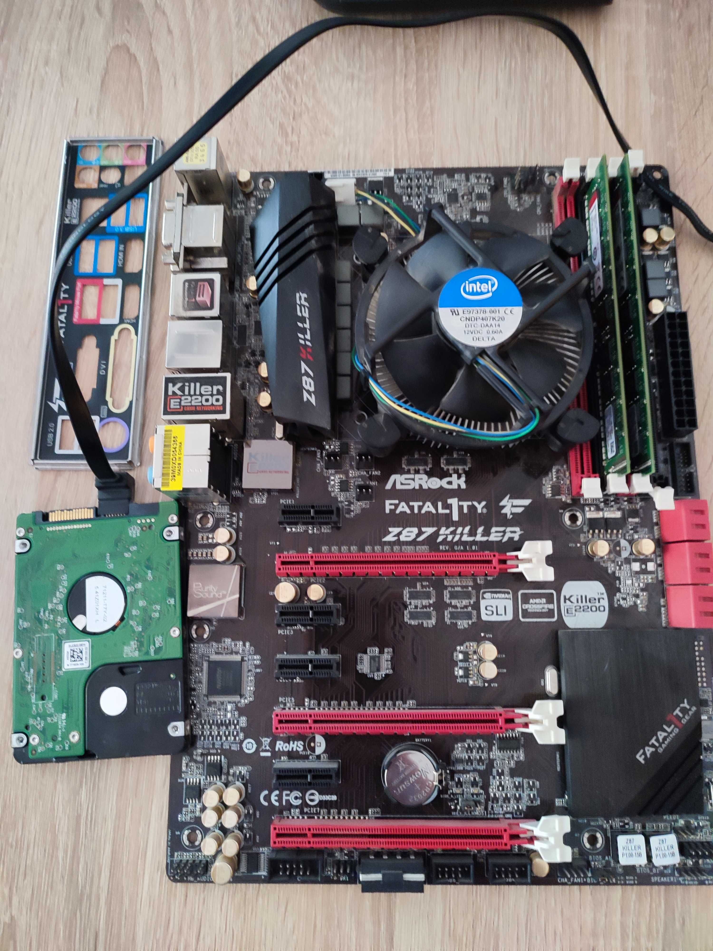 Материнсська плата Asrock Fatal1ty Z87 + i5  + DDR-3 16 Gb + WD 500 Gb