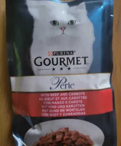 Karma mokra dla kota Gourmet Perle wołowina