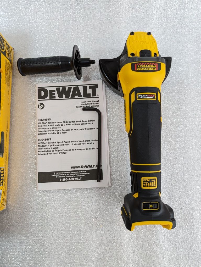 DeWALT DCG409VSB 20V Болгарка КШМ з реголювання оборотів