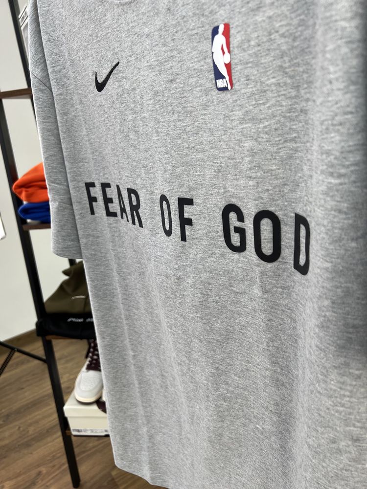 Футболка Fear Of God x Nike x Nba Gray