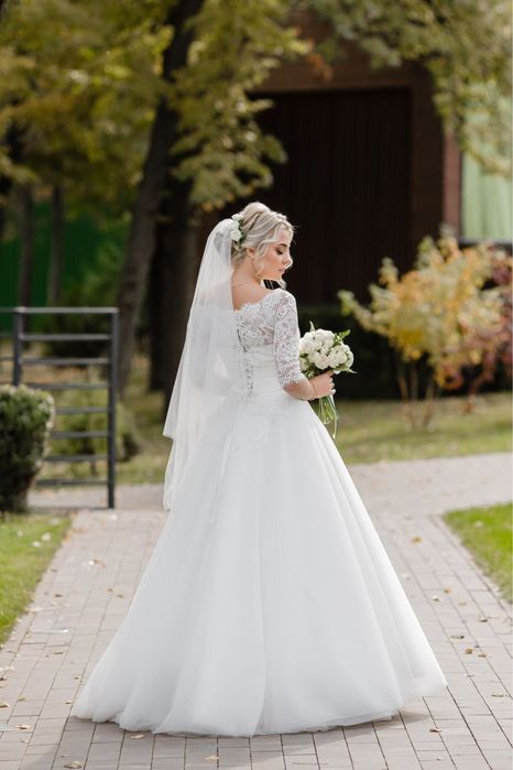 Свадебное красивое платье