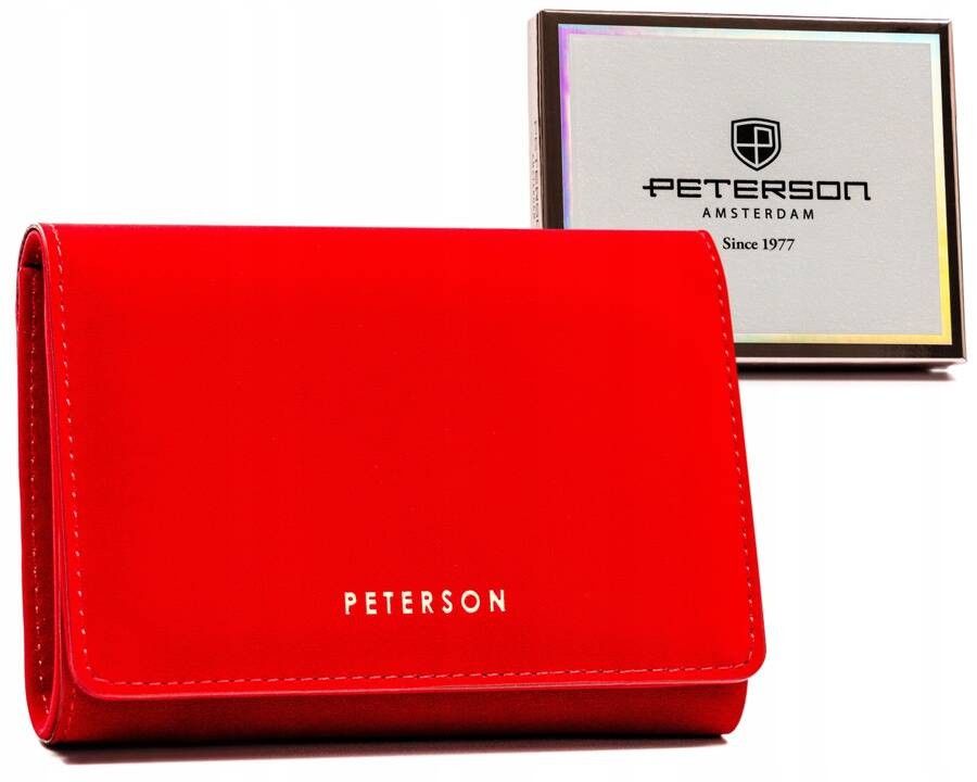 elegancki portfel damski ze skóry ekologicznej - peterson