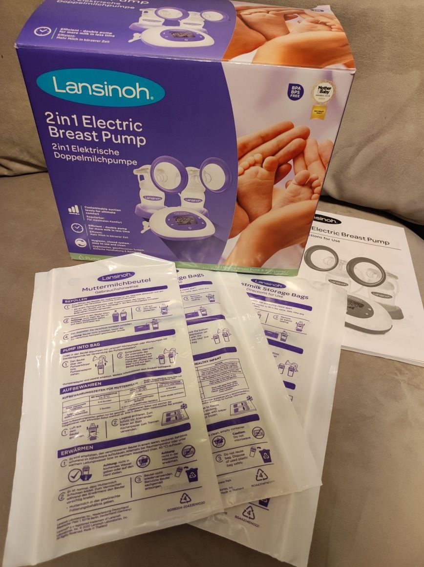 Laktator elektryczny Lansinoh 2 w 1