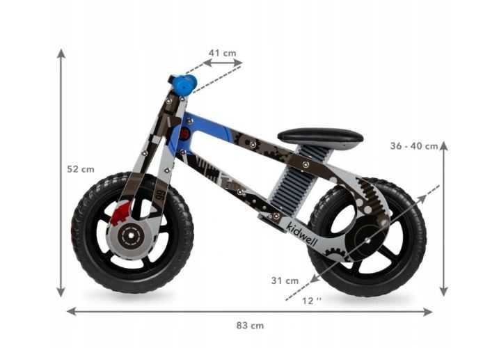 Rowerek biegowy drewniany Motor Kidwell STARK