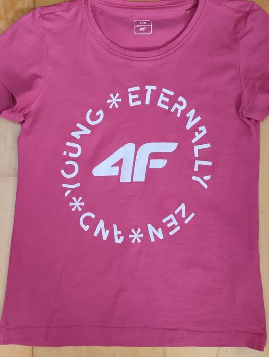 Bluzki 4F 140, zestaw 3 szt(różowa, czarna, szara)