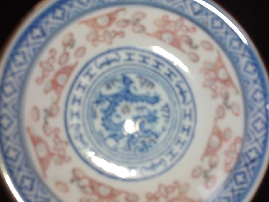 Conjunto de 7 taças de porcelana Chinesa muito antigas