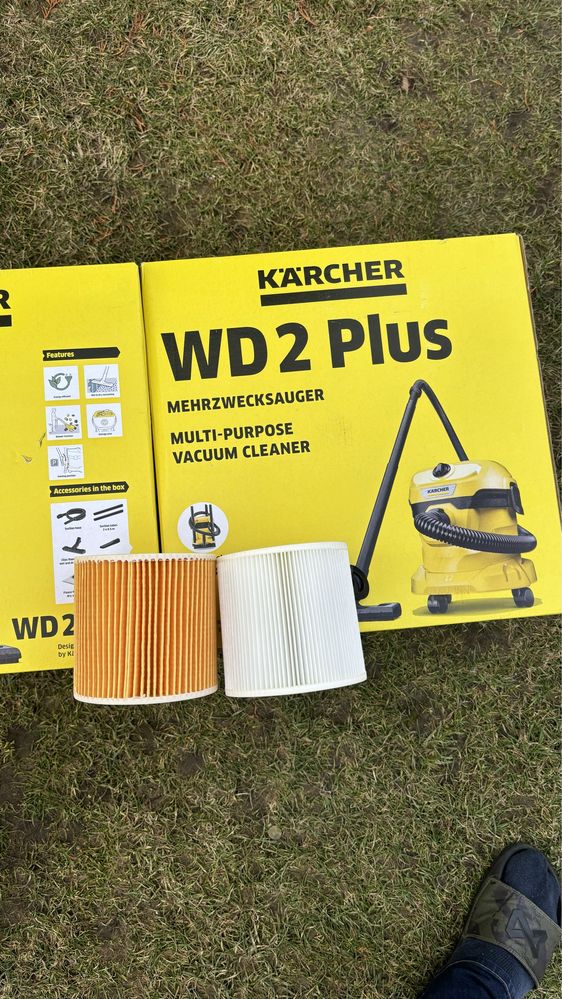 Karcher WD 2 Plus нове покоління 2025 пилосос на сахо та мокро пылесос