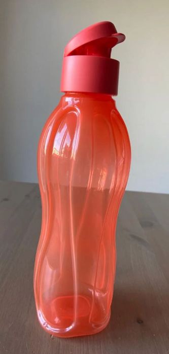 Garrafa 1L Coral Tupperware Nova