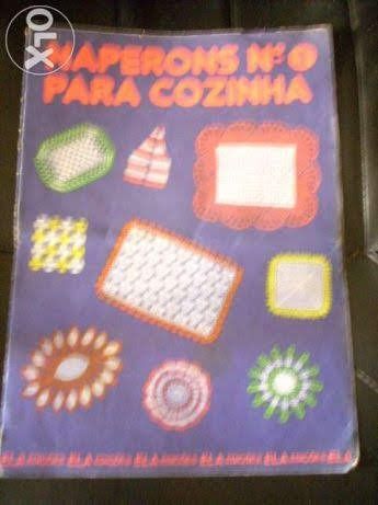 Revistas vintage de croché, ponto cruz e bordados