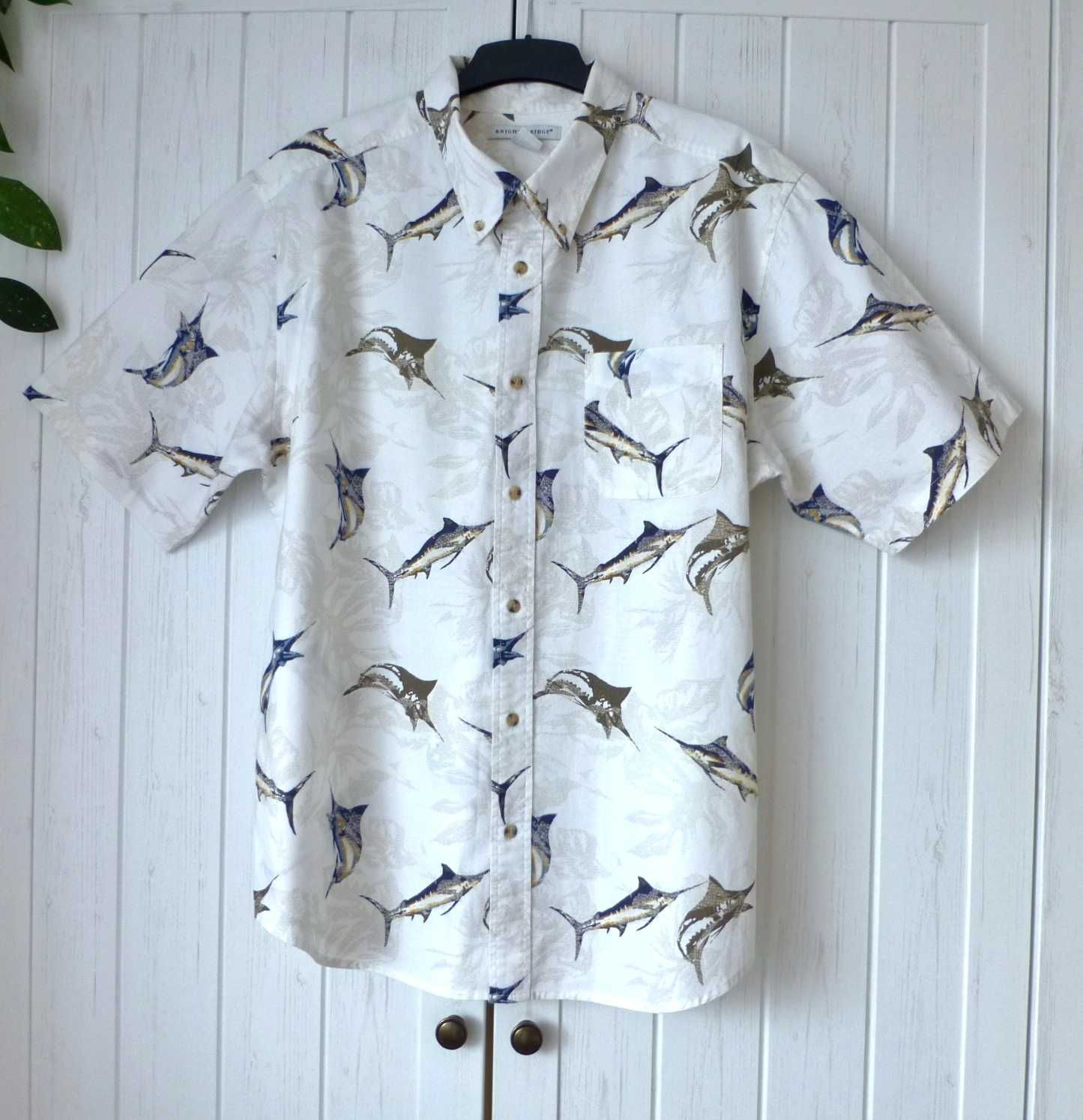 Knightsbridge letnia męska koszula Fish Print L XL