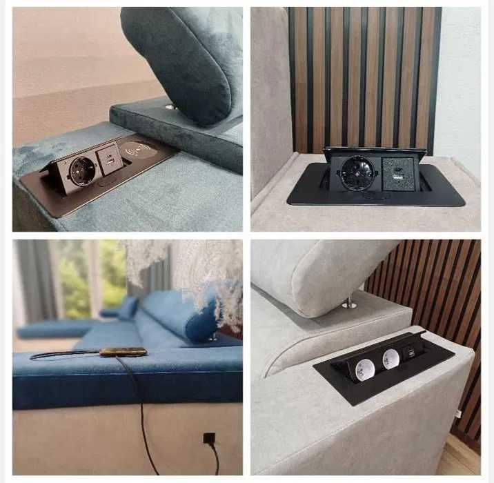 Narożnik Boguś Kanapa Sofa Rogówka Łóżko Pojemnik Bonell USB + GRATIS