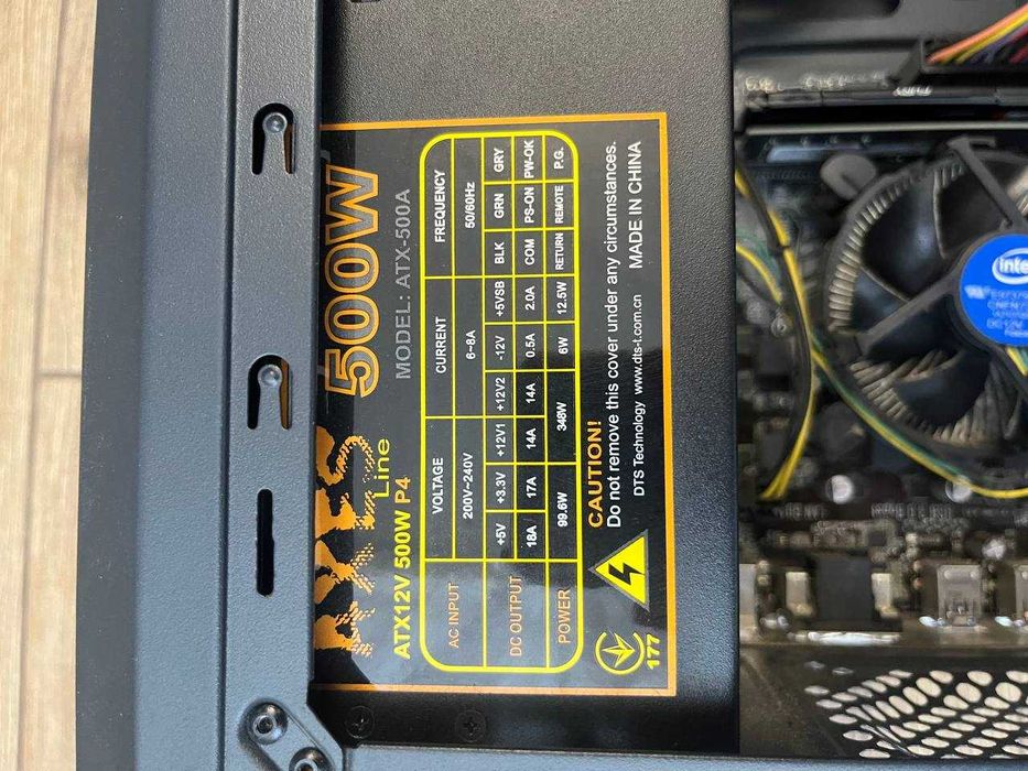 Продам ПК + монитор \ intel core i5 7400 \ AFOX GeForce GTX1050Ti 4Gb