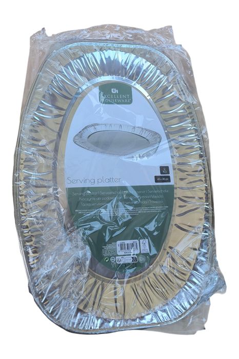 Taca do serwowania aluminiowa zestaw 2 sztuk 43x28 cm  catering