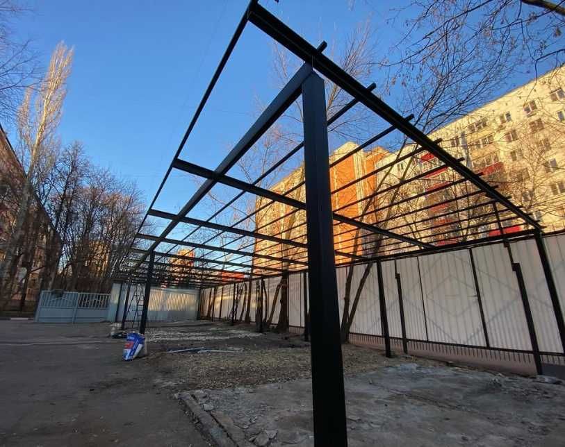 Сборные козырьки конструкционные