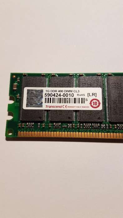 Memória RAM Transcend 1G DDR 400 DIMM CL3
