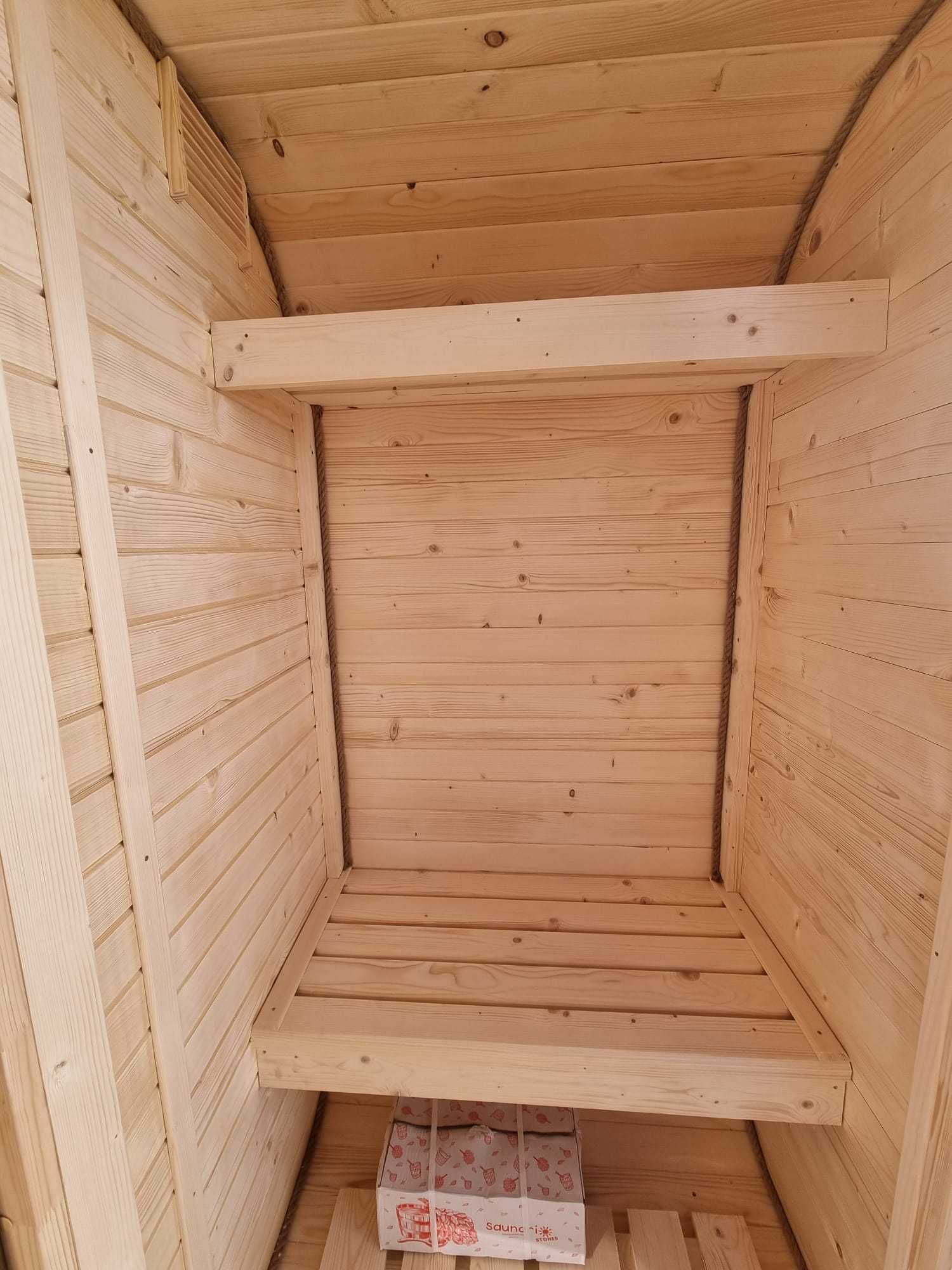 Sauna ogrodowa piec Harvia NOWA PRZEDSIONEK na zamówienie