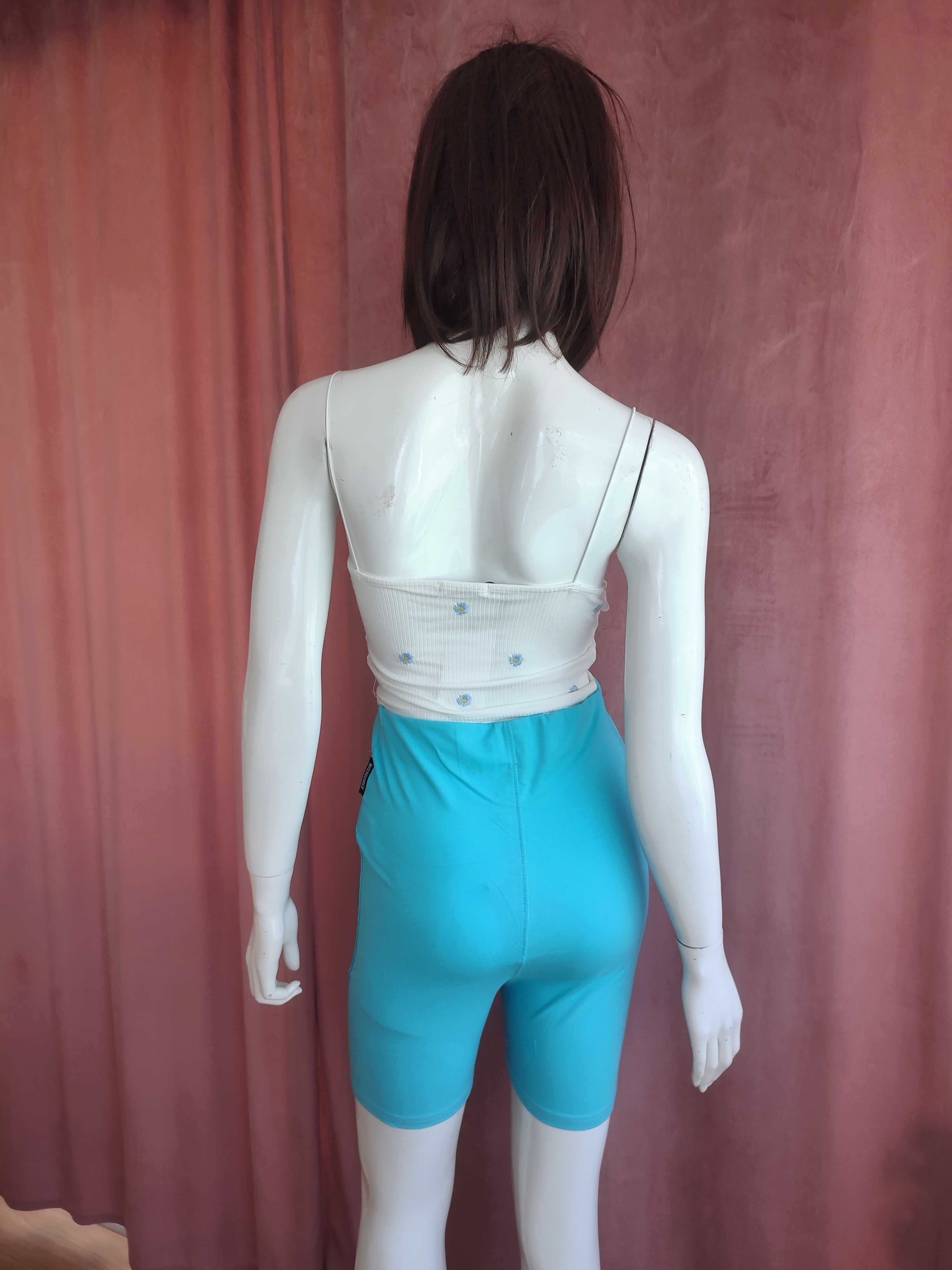 Spodenki damskie szorty sportowe kolarki Missguided Playboy r. M
