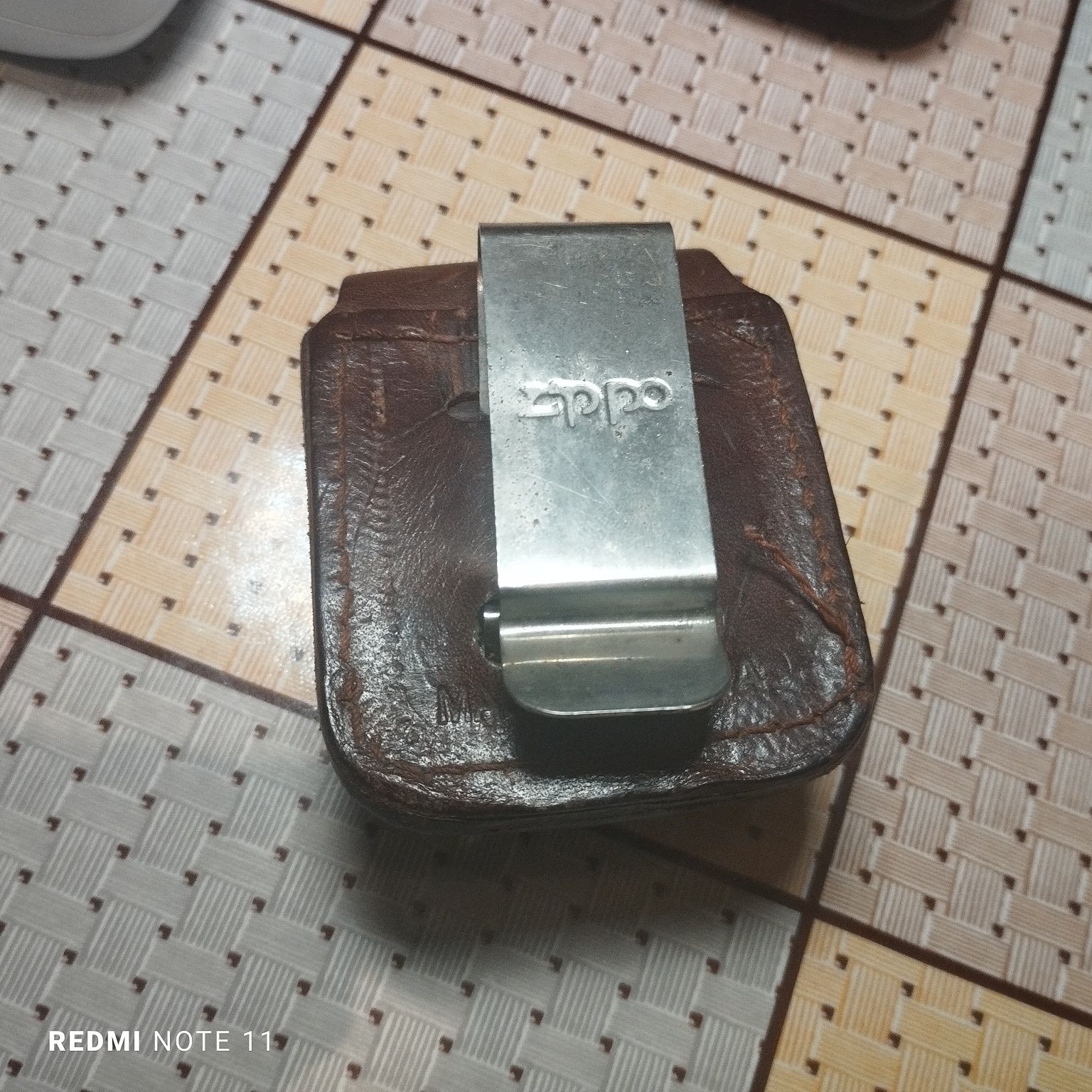 Кожаный чехол Zippo