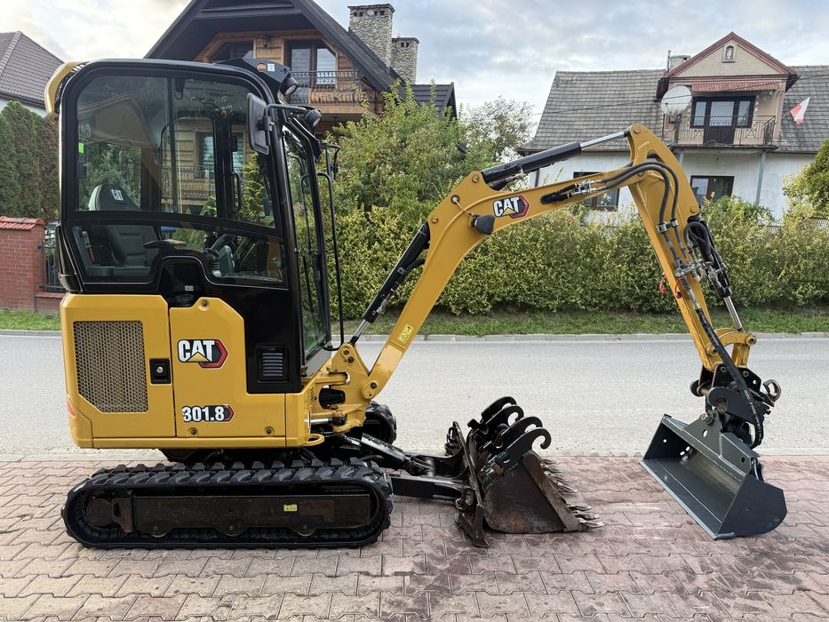 Minikoparka Caterpillar CAT 301.8 05A z Niemiec 2tony 3 łyżki