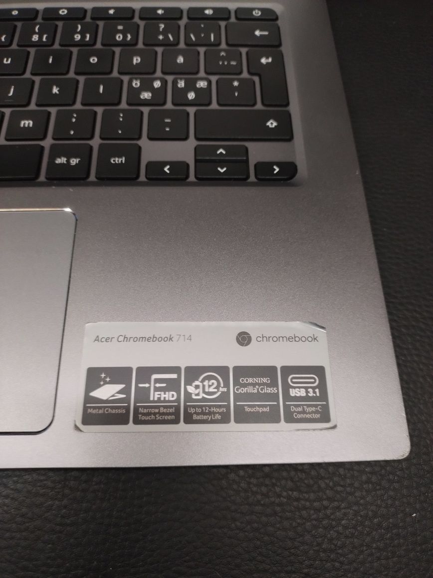 Acer chromebook 714 14" FHD dotykowy